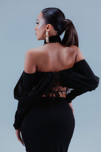 Guilty Angel Two-Piece Set in black