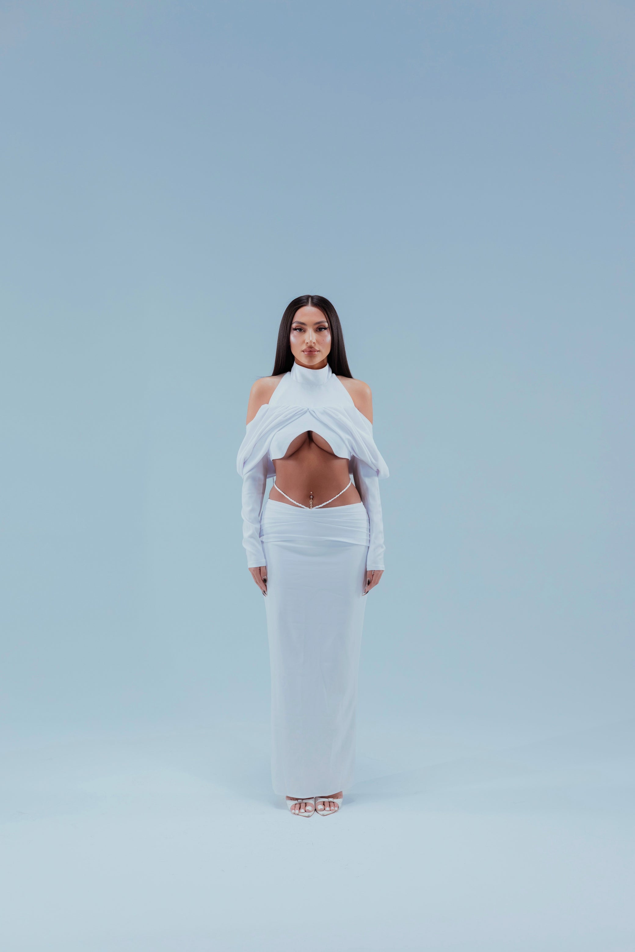 Guilty Angel Two-Piece Set in white