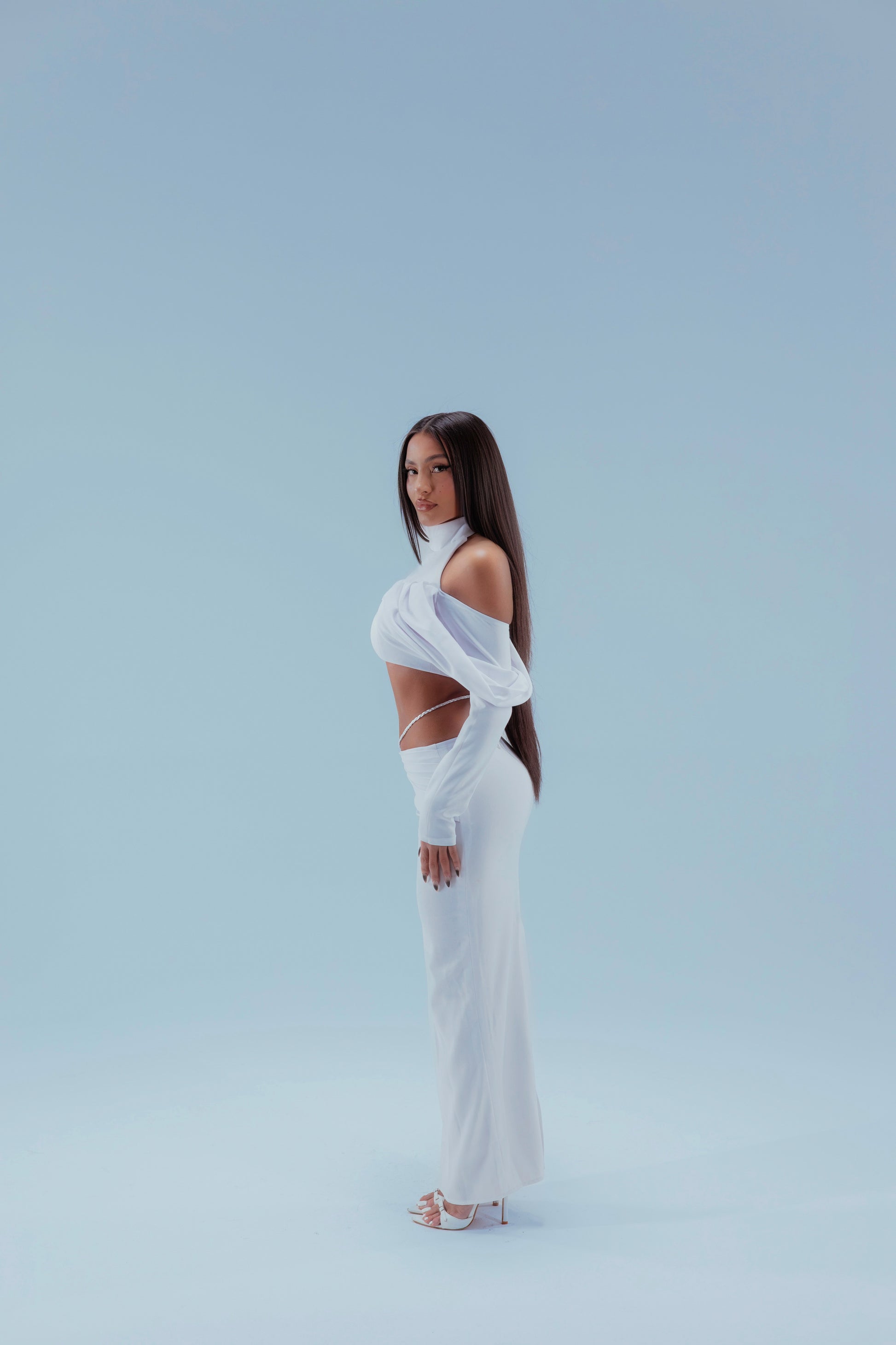 Guilty Angel Two-Piece Set in white