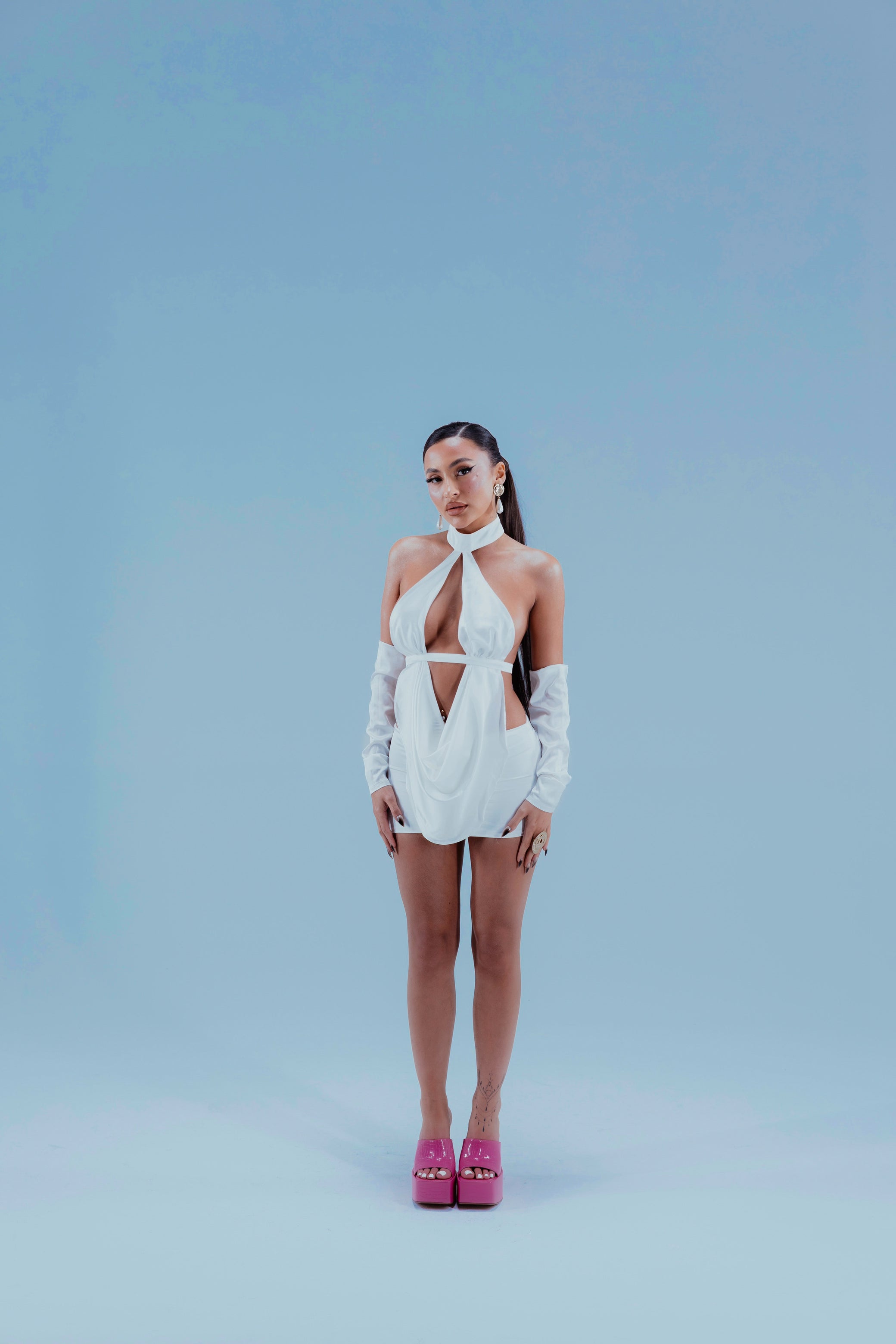 White fever dress